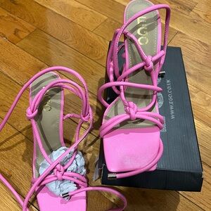 EGO Pink Knotted Heels